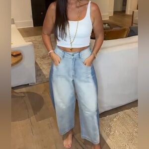 Jodifl lightweight barrel Jean in size medium